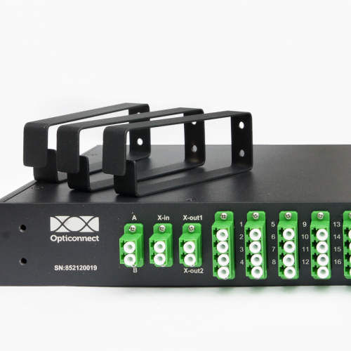 1U 19” Steel enclosure with 2x 1:32 splitter LC/APC - Opticonnect ...